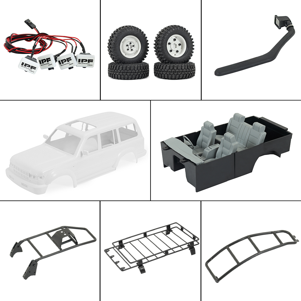 Rc Hobby Grade Crawler - LC80 – support de toit rigide,