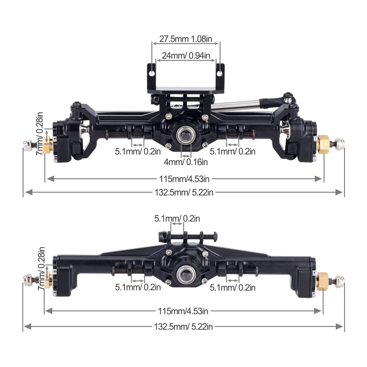 Essieux de portail CNC en alum - Rc Hobby Products avis et prix