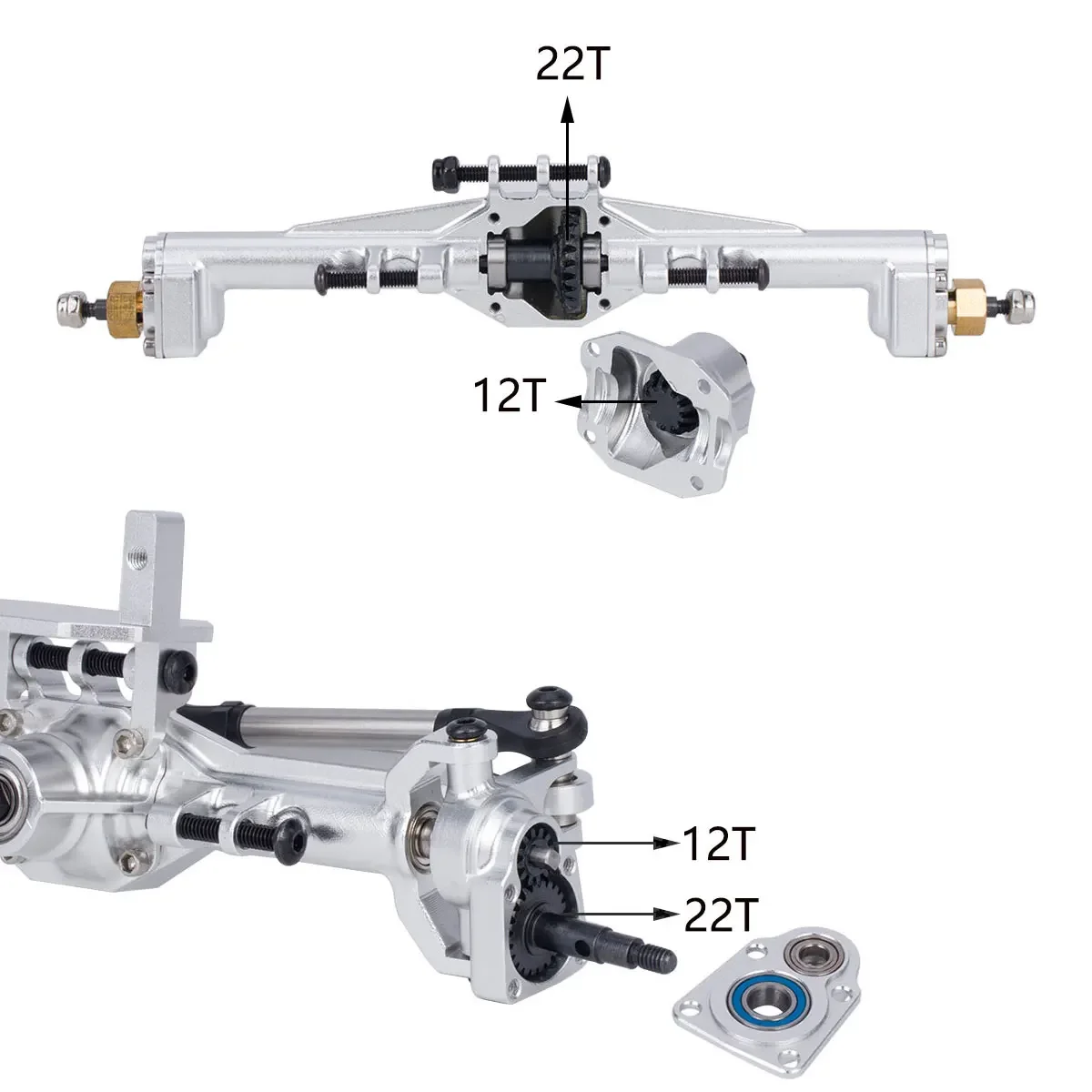 Essieux de portail CNC en alum - Rc Hobby Products avis et prix