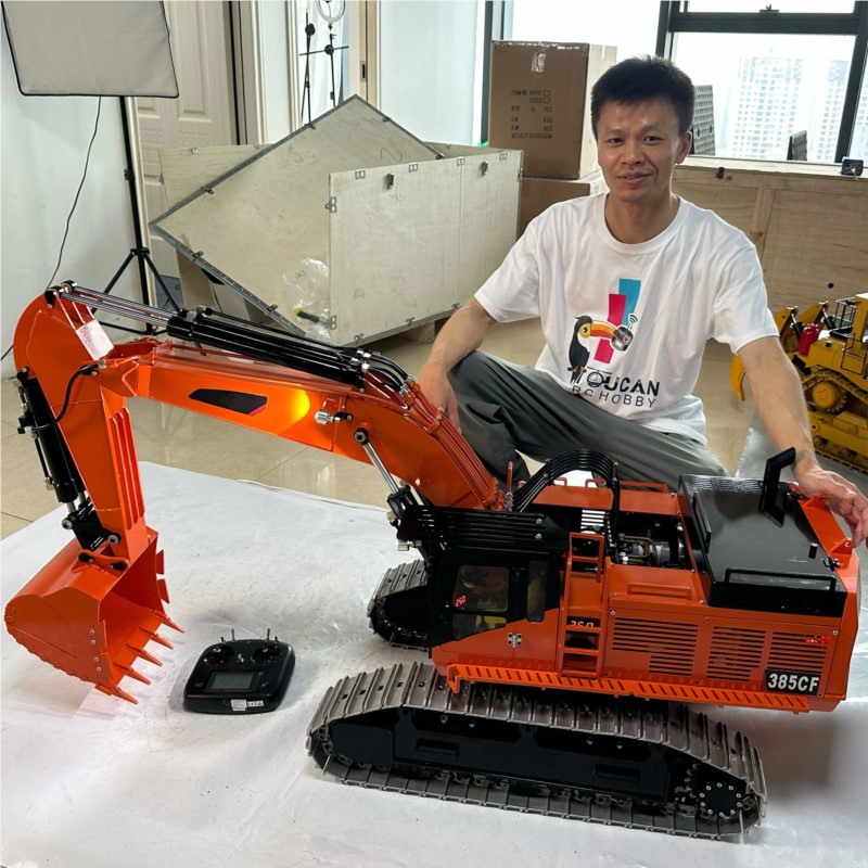 Excavatrice géante RC 385CF av - Rc Hobby Excavator avis et prix