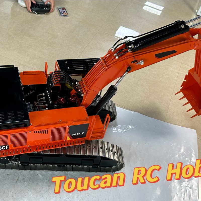 Excavatrice géante RC 385CF av - Rc Hobby Excavator avis et prix