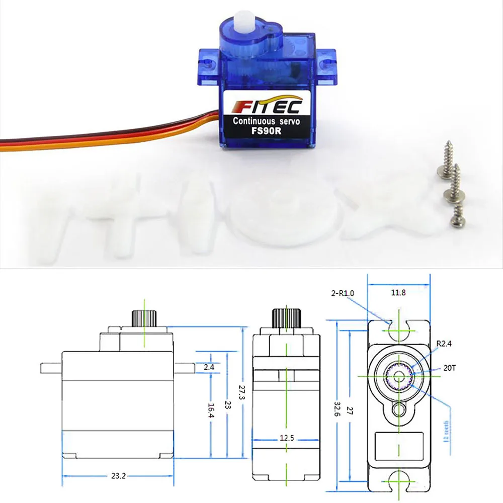 Feetech Mini FS90R Micro Servo - Rc Hobby Products avis et prix
