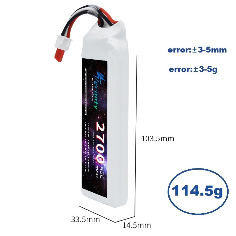 1/3 pièces 2S 7.4V Lipo batter - Rc Hobby Grade Car avis et prix