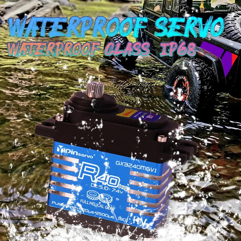 Servo RC étanche IP68, 40kg, e - Rc Hobby Products avis et prix