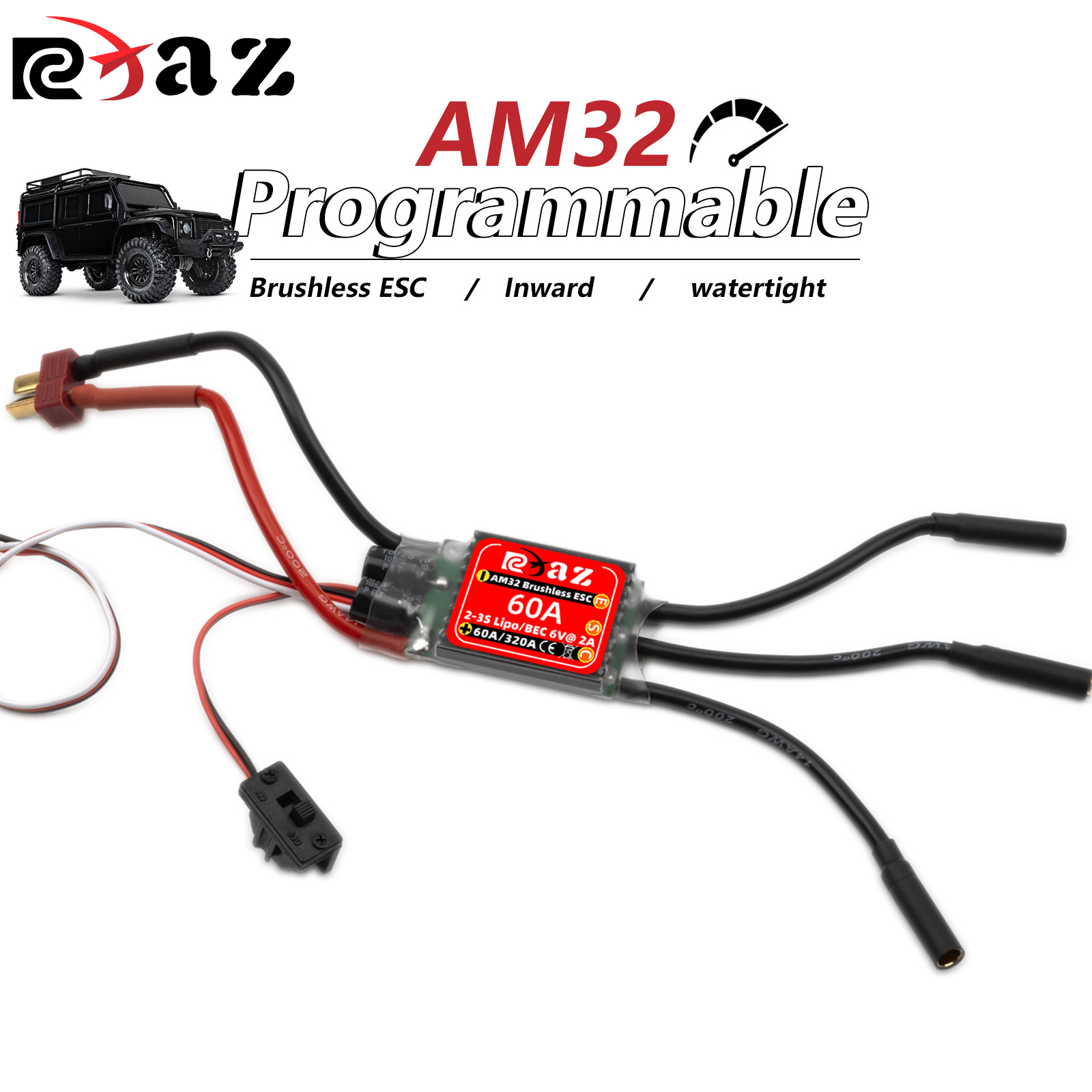 RCXAZ AM32 60A ESC sans balais - Rc Submarine Water avis et prix